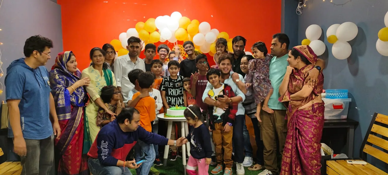 A celebration in the party hall